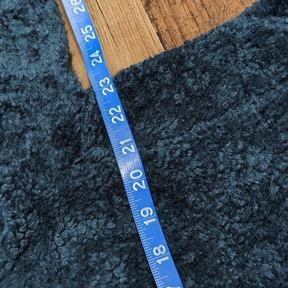 Pendleton Sherpa Teddy Deep Pile Fleece Jacket Fuzzy Full Zip in Teal - Picture 9 of 12